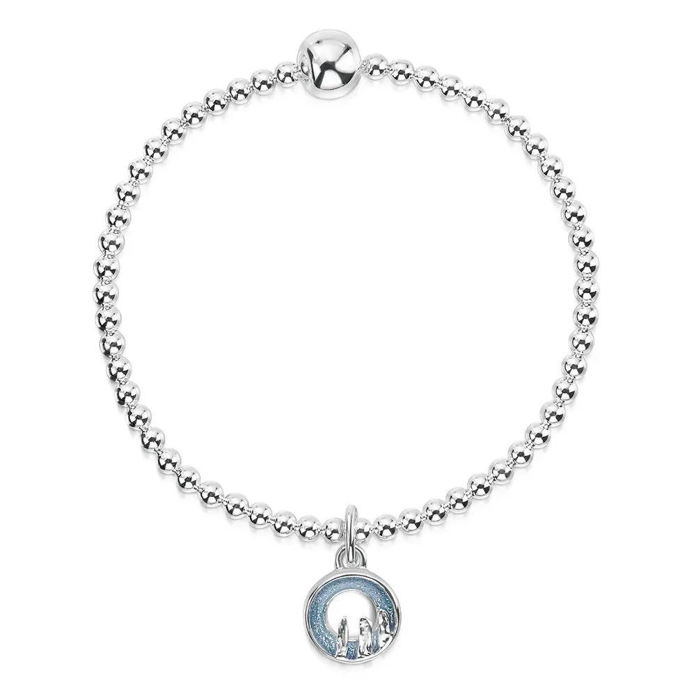 Sheila Fleet Orkney Spirit Silver Stretch Bracelet